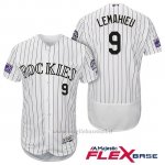 Maglia Baseball Uomo Colorado Rockies Dj Lemahieu 9 Bianco 25th Season Flex Base