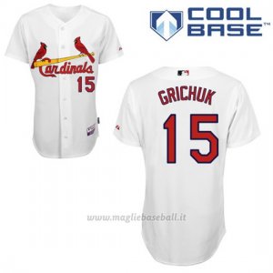 Maglia Baseball Uomo St. Louis Cardinals Randal Grichuk Bianco Cool Base