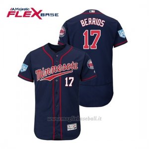 Maglia Baseball Uomo Minnesota Twins Jose Berrios Flex Base Entrenamiento De Primavera 2019 Blu