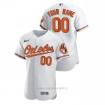 Maglia Baseball Uomo Baltimore Orioles Personalizzate Autentico Bianco