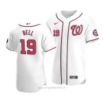 Maglia Baseball Uomo Washington Nationals Josh Bell Autentico Primera Bianco