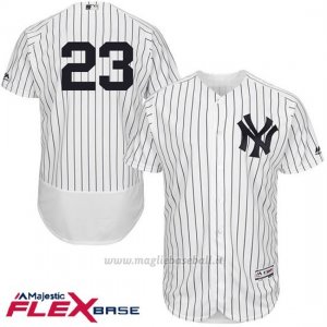 Maglia Baseball Uomo New York Yankees Don Mattingly Bianco Flex Base Autentico Collezione