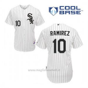 Maglia Baseball Uomo Chicago White Sox 10 Alexei Ramirez Bianco 1ªCool Base