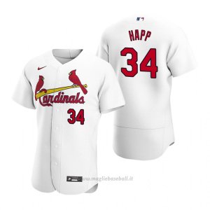 Maglia Baseball Uomo St. Louis Cardinals J.a. Happ Autentico Home Bianco