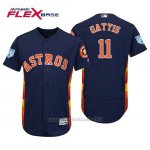 Maglia Baseball Uomo Houston Astros Evan Gattis Flex Base Entrenamiento De Primavera 2019 Blu