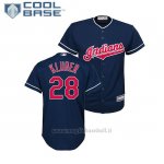 Maglia Baseball Bambino Indians Corey Kluber Cool Base Majestic Alterner Replica Blu