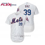 Maglia Baseball Uomo New York Mets Edwin Diaz Flex Base Autentico Collezione 1ªBlanco