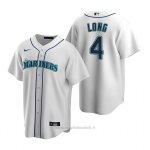 Maglia Baseball Uomo Seattle Mariners Shed Long Jr. Replica Home Bianco